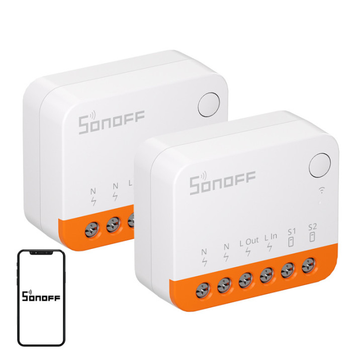 Commutateur SONOFF MINIR4 (Extreme), paquet de 2