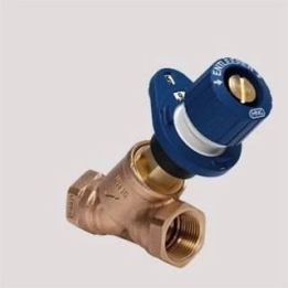 Resideo Braukmann V5010 Kombi-3-plus control valve, blue, return, female thread 1 inch