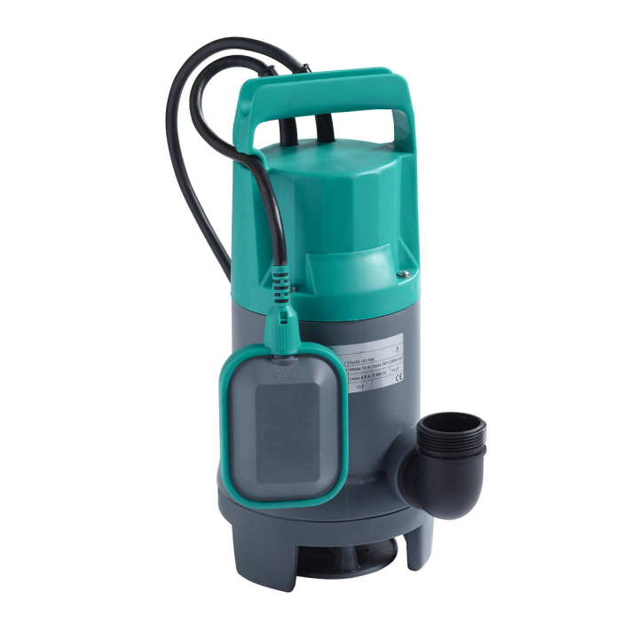 Pompe de drainage WILO Initial WASTE 16-11 pour eaux grises et eaux usées, avec interrupteur à flotteur et câble de 10 Mo