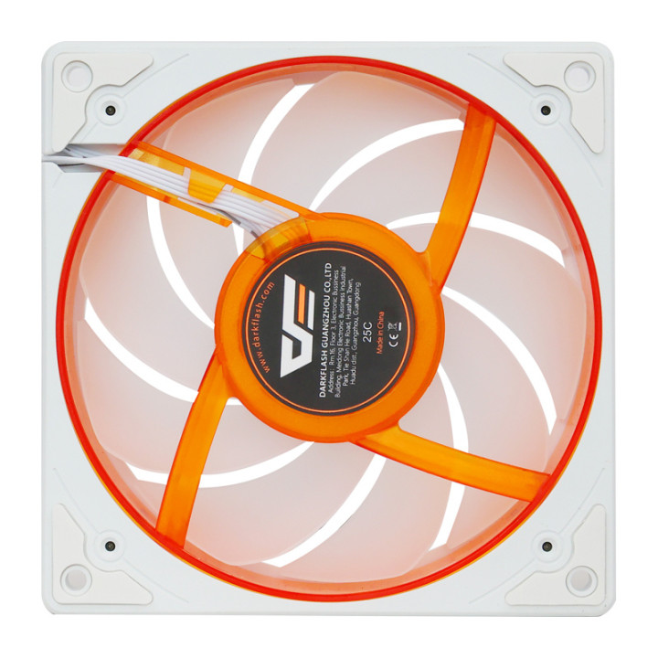 darkFlash DE8 120mm ARGB PWM Cooling Fan (White)