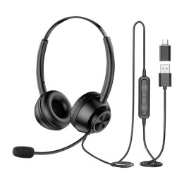New Bee H368 Wired Over-Ear Headset with Microphone