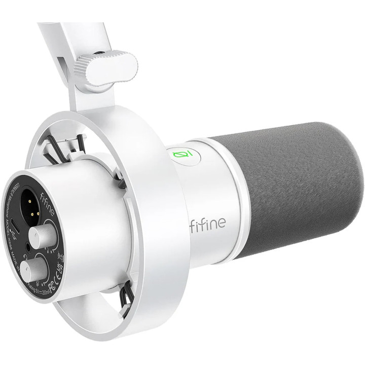 Fifine K688W Dynamic Microphone (White)