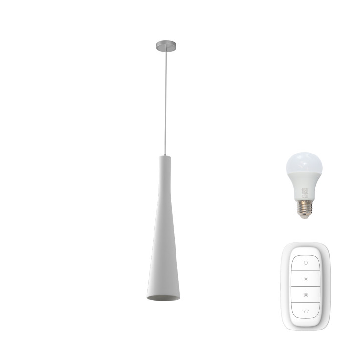 Immax NEO TROMPETA závěsné svítidlo bílé sklo včetně Smart zdroje E27 RGBW Zigbee 3.0