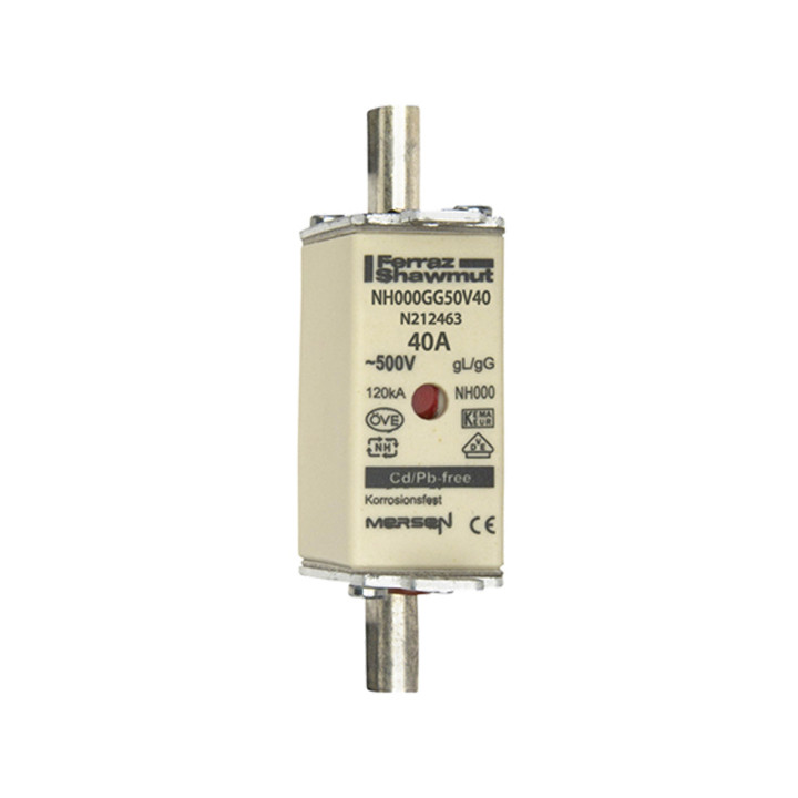 NH fuse-link gG, 500VAC, size 000, 40A double indicator/live tags