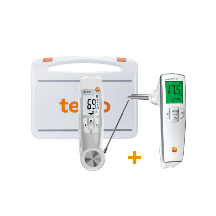 Frying oil and temperature measurement kit Testo 270 BT and Testo 104-IR BT IP65