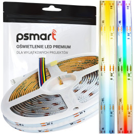 Taśma LED Psmart COB 24V RGB+CCT IP20 12mm 840 LED/m 5m