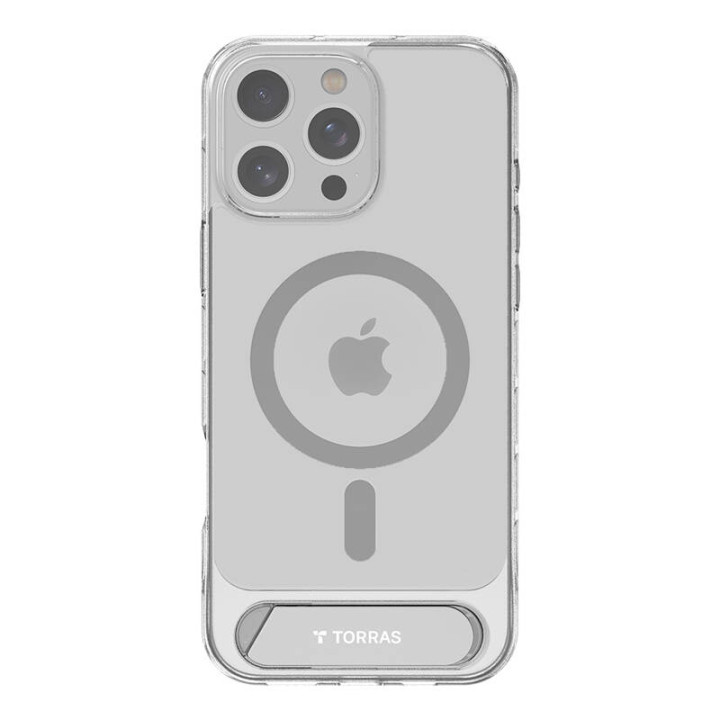Torras Pstand Series Case for iPhone 16 Pro (Clear)