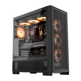 DarkFlash AIRNOVA Big Tower Computer Case (Black) + 3 Fans