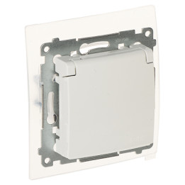 KONTAKT Simon DGZ1BZ.01/11-SIMON54 1-местная наружная настенная розетка 16A 250V IP44 Schuko Type F