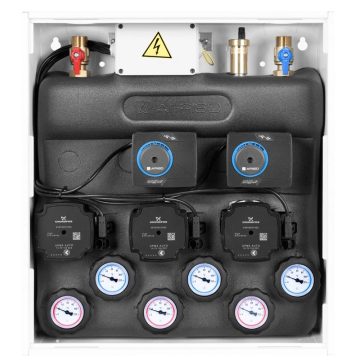 PrimoBox AZB 355 mixing set in cabinet, without mixing, 2x rotary valve with ARM 141 actuator