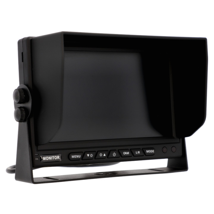 VidiLine VIDI-MM-2CH-AI 7" Mobile Monitor with AI People Detection, 2-Channel Wired