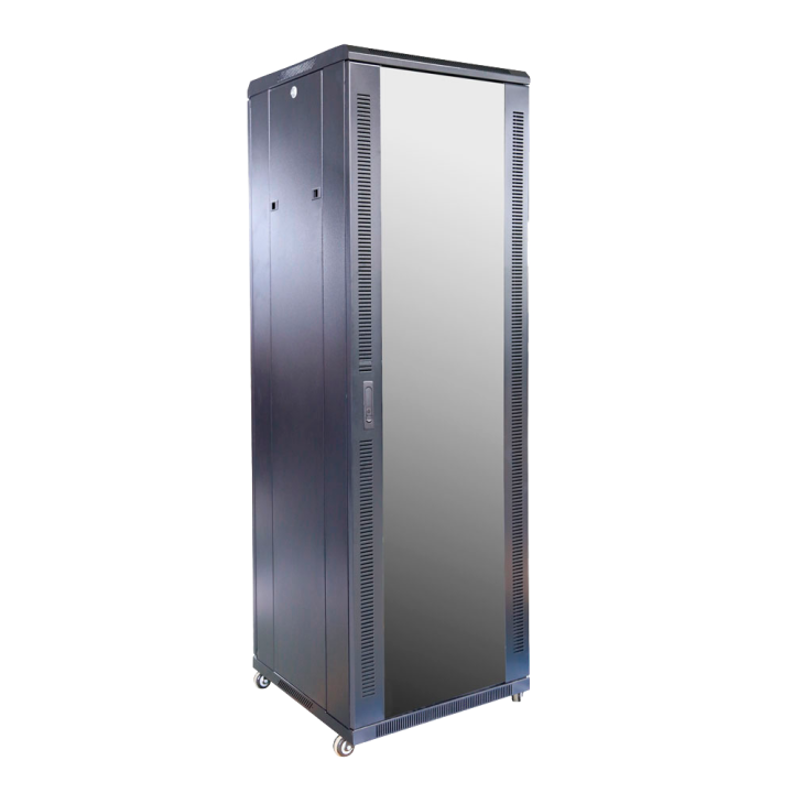 MARCA BLANCA RACK-37UFN 19" 37U Free-Standing Network Server Rack Cabinet with Glass Door