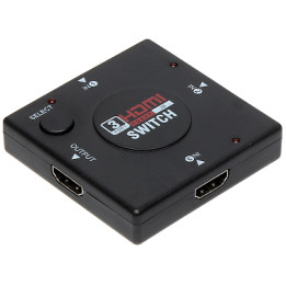 HDMI Switch 3x1 HDMI-SW-3/1 - 3 Input 1 Output, 4K Support