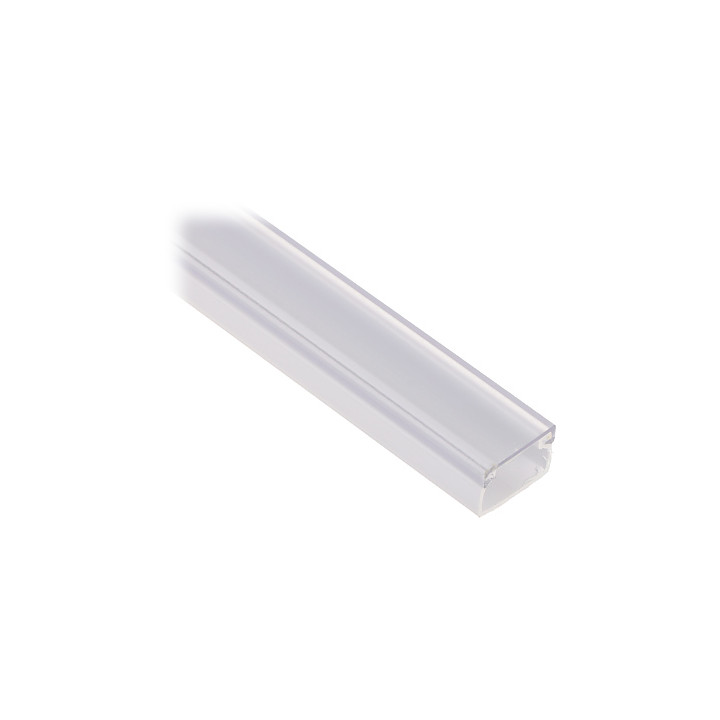 KI-LED/15X10 LED Strip Profile with Cover, 15mm x 10mm, 1m Length, Aluminium Channel for LED Strips