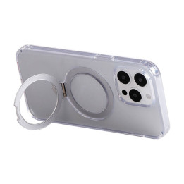 Joyroom JR-BP004 Magnetic Protective Phone Case with Stand for iPhone 15 Pro (Transparent)