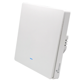 NIVIAN RETAIL NVS-WALLSWITCH-101EASY-WR Smart Wi-Fi Wall Switch, Touch Control, White