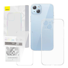 Baseus P60112202201-02 Transparent Case and Tempered Glass Set for iPhone 14 Plus