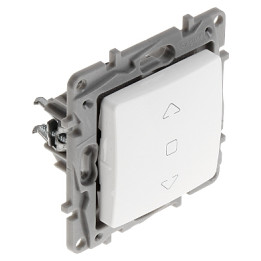 LEGRAND LE-764512 Niloe Direct Control Roller Blind Switch 6A White