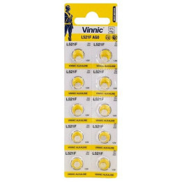 Щелочные батарейки Vinnic L521F AG0 1,5 В 7 мАч 10 шт.