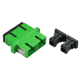 SC/APC Single-Mode Duplex Fibre-Optic Adapter (Coupler)