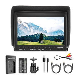 Neewer F100 7" Field Monitor Kit with USB Charger & NP-F550 Battery