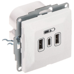 Elektro-Plast SANTRA/4108-10/EPN USB розетка для зарядки 5V DC 3.4A настенная розетка