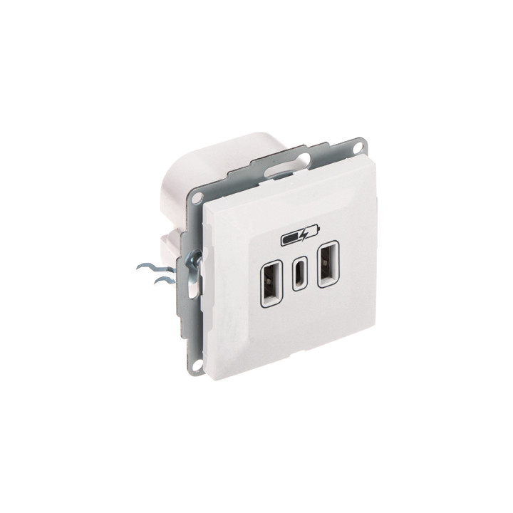 Elektro-Plast SANTRA/4108-10/EPN USB Charging Socket 5V DC 3.4A Wall Outlet