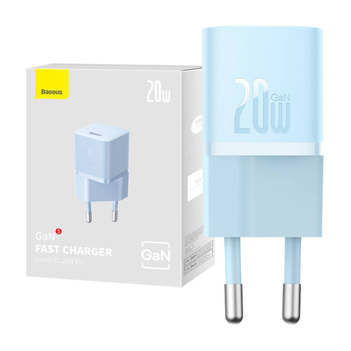 Baseus GaN5 20W Mini Wall Charger (Blue) CCGN050103