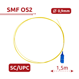 SAFIRE SF-SC-UPC-OS2-0015M-D09-Y 1,5 м SC/UPC–SC/UPC OS2 одномодовый оптоволоконный патч-корд