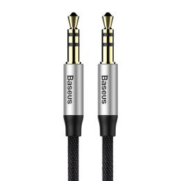 Baseus Yiven M30 Audio Cable 3.5mm Male to Male 1.5m Silver+Black CAM30-CS1