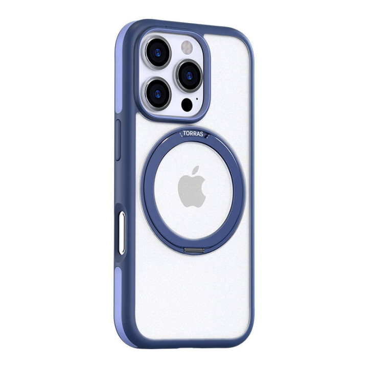Torras Ostand R Fusion Series Case for iPhone 16 Pro (Blue) X00FX1881