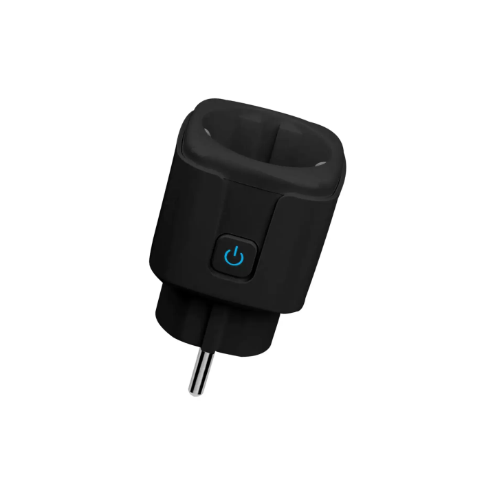 Smart Plug with Power Consumption Statistics 100-240VAC 16A black WiFi SWE01-B