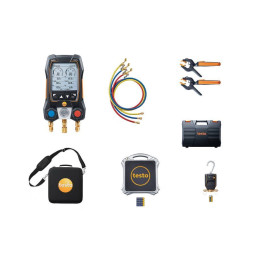 Digital manifold kit Testo 550s heat pump entry-level kit with wireless probes and 3-hose filling set