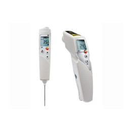 Temperature measurement kit Testo 831 and Testo 106 with infrared and core probe