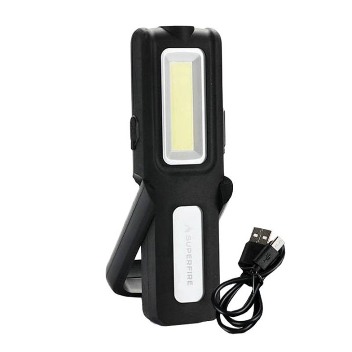 Superfire G12 Workshop Flashlight, 566lm, USB Rechargeable