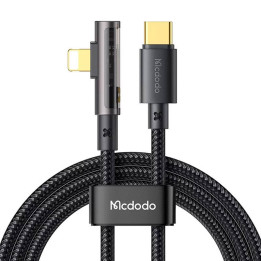 McDodo CA-3390 36W 1.2m USB-C to Lightning Angle Cable (Black)