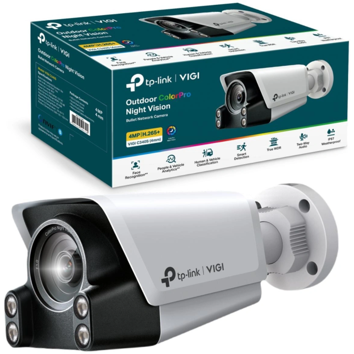 TP-LINK VIGI C340S(4mm) 4MP Outdoor Night Bullet Camera