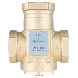 AFRISO ATV 555 – термостатический клапан, DN32, Rp 1 1/4", Kvs 9, 55°C