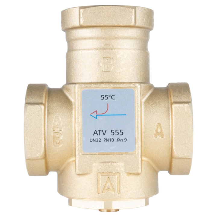 AFRISO ATV 555 – термостатический клапан, DN32, Rp 1 1/4", Kvs 9, 55°C