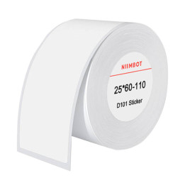 NIIMBOT T25*60-110 Thermal Labels 25x60 mm, 110 pcs (White)
