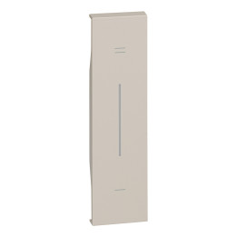 Couvercle éclairable, 1 module - symbole + et -. Pour les appareils article K4672M2L, K4652M2 et K4652M3. Sable