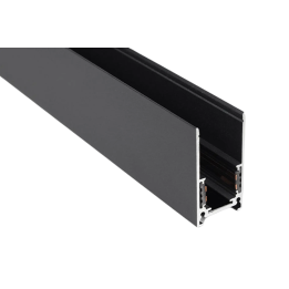 2m Black Surface-Mounted Magnetic Track