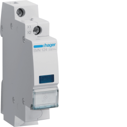 Hager SVN124 Blue Indicator Light 230V AC