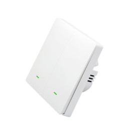 SmartWise B62 UNI Wi-Fi + eWeLink-Remote, 2-клавишный интеллектуальный настенный выключатель, универсальная проводка, физическая
