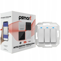 PSMART Выключатель 3-х контурный пластик RM B WiFi TUYA