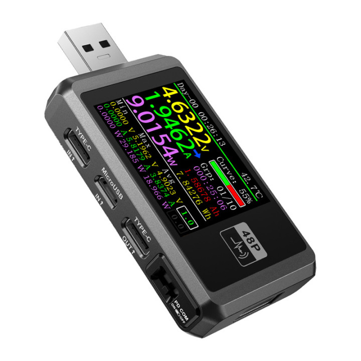 FNIRSI FNB48P Тестер USB-портов, черный