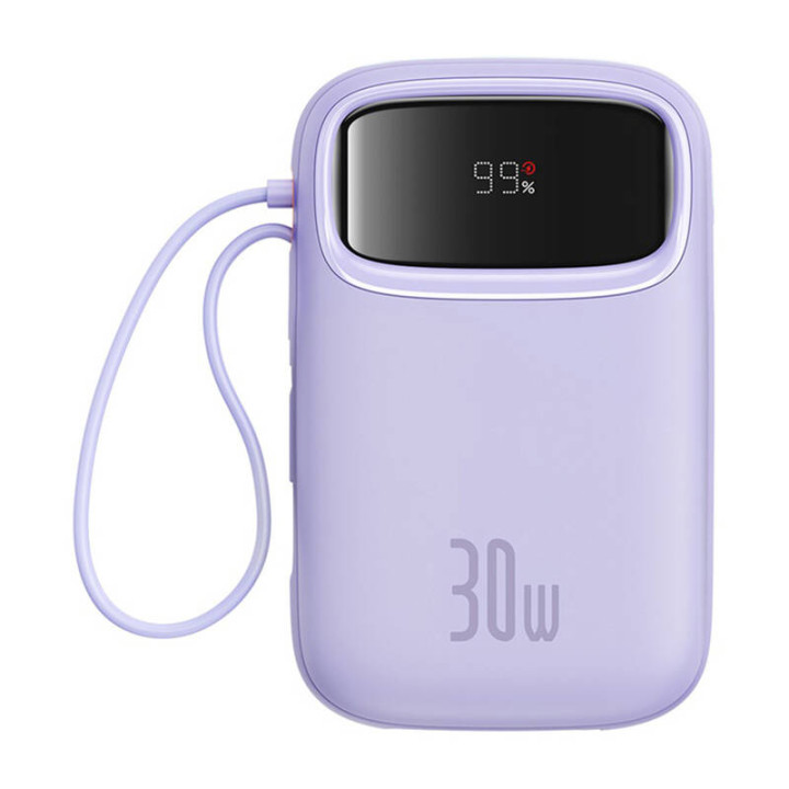 Baseus QPow 2 10000mAh 30W 2xUSB-C Power Bank (Purple)