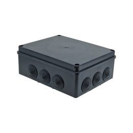 Boîtier S-BOX montage en saillie IP65 240x190x90mm avec presse-étoupes noir UV
