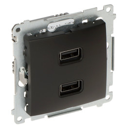 KONTAKT Simon DC2USB.01/49-SIMON54 Premium USB Charging Socket – 2x 5V DC / 2.1A USB-A Ports