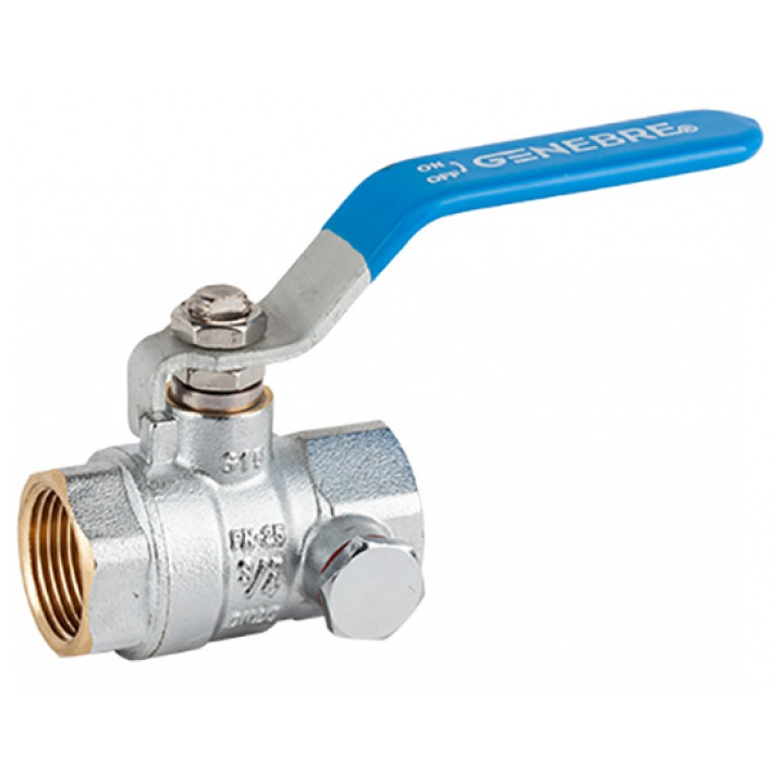 GENEBRE ALQ547 Ball Valve with Drain 1 inch IE/IE PN25
